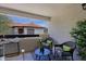 Comfortable patio with seating, a table and an open view to the area at 9990 N Scottsdale Rd # 2020, Paradise Valley, AZ 85253