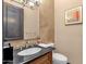 Clean half bathroom offering a modern vanity and fixtures at 10224 N Azure Vista Trl, Fountain Hills, AZ 85268