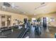 Community gym with exercise equipment, weights, and plenty of space for fitness activities at 14000 N 94Th St # 1118, Scottsdale, AZ 85260