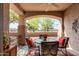 Relax on the patio with decorative furniture at 14000 N 94Th St # 1118, Scottsdale, AZ 85260