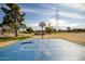 Outdoor basketball court in a park, offering a space for sports and recreation at 1541 E Hope St, Mesa, AZ 85203