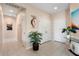 Welcoming entryway with tile flooring, neutral walls, and decorative accents at 16200 W Hearthstone Dr, Surprise, AZ 85374