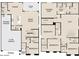 Detailed floor plan showcasing the layout of the home, including the bedrooms, garage, great room and owner's suite at 2400 E Spur Dr, San Tan Valley, AZ 85140