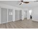 Bright primary bedroom featuring closet space, neutral walls, and entry to bathroom at 3050 S Cascade Pl, Chandler, AZ 85248