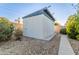 Backyard outbuilding on gravel, offering extra storage and privacy at 3531 E Becker Ln, Phoenix, AZ 85028