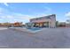 Expansive backyard featuring a pool, entertaining area and view of the two story home at 3707 N 188Th Ave, Litchfield Park, AZ 85340