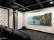 Home theater features padded walls and reclining chairs at 4109 N 57Th St, Phoenix, AZ 85018