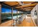 Gourmet kitchen with marble counter island, modern fixtures, and scenic desert views at 7686 E Stagecoach Pass Rd, Carefree, AZ 85377