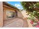 Covered patio with tiled flooring and lush landscaping at 8088 E Via Del Valle --, Scottsdale, AZ 85258