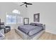 Tranquil main bedroom with a platform bed, modern decor, and lots of natural light at 8245 E Bell Rd # 201, Scottsdale, AZ 85260