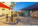 Elegant clubhouse with modern design, stone accents, ample windows and covered entries at 11554 W Lone Tree Trl, Peoria, AZ 85383