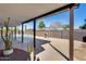 Covered patio area with view of pool and backyard at 1716 W Butler Dr, Phoenix, AZ 85021