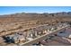 Panoramic aerial view of the community showcasing the homes and surrounding desert landscape at 18961 N 259Th Ave, Buckeye, AZ 85396