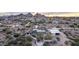 Expansive desert home with a terracotta tile roof and mountain views at 2107 N Campo Allegre Dr, Tempe, AZ 85288