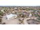 High angle picture of a desert home and landscaping on an estate-sized lot at 2107 N Campo Allegre Dr, Tempe, AZ 85288