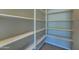 Spacious walk-in pantry with multiple shelves for optimal kitchen storage and organization at 26439 W Covey Ln, Buckeye, AZ 85396