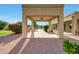 View of backyard and patio, showcasing pool and outdoor entertaining space at 3531 E Norwood Cir, Mesa, AZ 85213