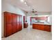 Spacious kitchen with ample cabinetry, stainless steel appliances, and tile flooring at 6331 W Eva St, Glendale, AZ 85302