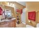 Bathroom showcasing a vessel sink, granite countertop, and a tile shower for a spa-like experience at 11965 W Monte Vista Rd, Avondale, AZ 85392