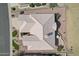 Aerial view of the beautiful roof and desert landscaping surrounding a single-Gathering home at 14110 W Robertson Dr, Sun City West, AZ 85375