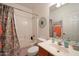 Clean bathroom with a shower-tub combination and vanity with sink at 16546 E Ashbrook Dr # A, Fountain Hills, AZ 85268