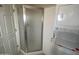 Bathroom featuring a shower and a stacked washer/dryer at 2315 S Seminole Dr, Apache Junction, AZ 85119