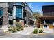 Entrance to retail space with decorative landscaping and outdoor seating area at 2514 E Montebello Ave, Phoenix, AZ 85016