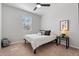 Bedroom with natural light, neutral tones and a ceiling fan at 378 W Satinka Dr, San Tan Valley, AZ 85140