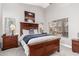 Serene main bedroom with a neutral color palette, a large bed, and plenty of natural light at 40656 N Key Ln, Anthem, AZ 85086