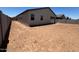 Spacious backyard featuring block wall fencing and room for customization, ideal for outdoor entertaining at 46886 W Old Timer Rd, Maricopa, AZ 85139