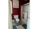 This bathroom features a toilet, shower and medicine cabinet at 10402 N Balboa Dr, Sun City, AZ 85351