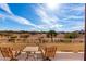 Scenic balcony view overlooking mountains, desert landscape, and a clear blue sky at 1213 W Deoni Trl, San Tan Valley, AZ 85143