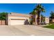 Single Gathering home featuring xeriscape front yard, concrete driveway, and a two car garage at 20386 E Bronco Dr, Queen Creek, AZ 85142