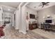 Home office with guitars, desk and chair at 20421 W Legend Trl, Buckeye, AZ 85396
