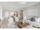 Inviting living room featuring neutral tones, comfortable seating, and an open floor plan to the kitchen at 2511 W Queen Creek Rd # 307, Chandler, AZ 85248