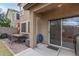 Covered back patio with outdoor dining set and a sliding glass door leading inside at 34913 N 30Th Dr, Phoenix, AZ 85086