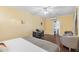 Well-lit bedroom features wood floors, modern decor, and a convenient closet for organized living at 4245 N 16Th Dr, Phoenix, AZ 85015
