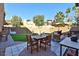 A delightful backyard featuring both a patio and a grassy area, ideal for outdoor enjoyment and recreation at 4434 E Camelback Rd # 132, Phoenix, AZ 85018
