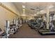 Bright fitness center with multiple treadmills, weight machines, ceiling fans, and wall-mounted TVs at 6620 S Front Nine Dr, Gold Canyon, AZ 85118