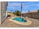 Backyard features mature landscaping, a private pool and a large patio at 811 N Los Feliz Dr, Chandler, AZ 85226