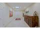 Bright foyer with tile flooring, skylights, and stylish console table at 8138 E Via De La Escuela --, Scottsdale, AZ 85258