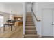 Entryway featuring staircase with wood floors leading up to the second floor at 9405 W Palmer Dr, Peoria, AZ 85345
