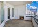 Outdoor balcony with cozy fireplace, perfect for enjoying the fresh air at 945 E Playa Del Norte Dr # 5005, Tempe, AZ 85288
