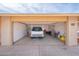 Spacious garage with ample storage, offering plenty of room for vehicles and organization at 10511 W Edgewood Dr, Sun City, AZ 85351