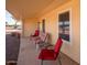 Cozy front porch featuring comfortable seating and a covered area at 10511 W Edgewood Dr, Sun City, AZ 85351