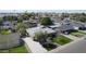 Wide aerial shot showcasing a neighborhood with well-maintained homes and landscaping at 1335 E Oregon Ave, Phoenix, AZ 85014