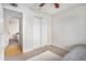 Cozy bedroom featuring closet, neutral walls and flooring, and comfortable design at 14008 N 61St Ave, Glendale, AZ 85306