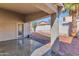 Covered patio with concrete flooring in backyard, perfect for outdoor entertaining at 16102 W Miami St, Goodyear, AZ 85338