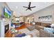 Living room showcasing an open concept design with direct access to the kitchen and dining room at 20785 W Canyon Dr, Buckeye, AZ 85396