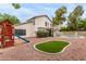 The backyard features a play structure, pool, and second story deck at 3034 N Ricardo --, Mesa, AZ 85215